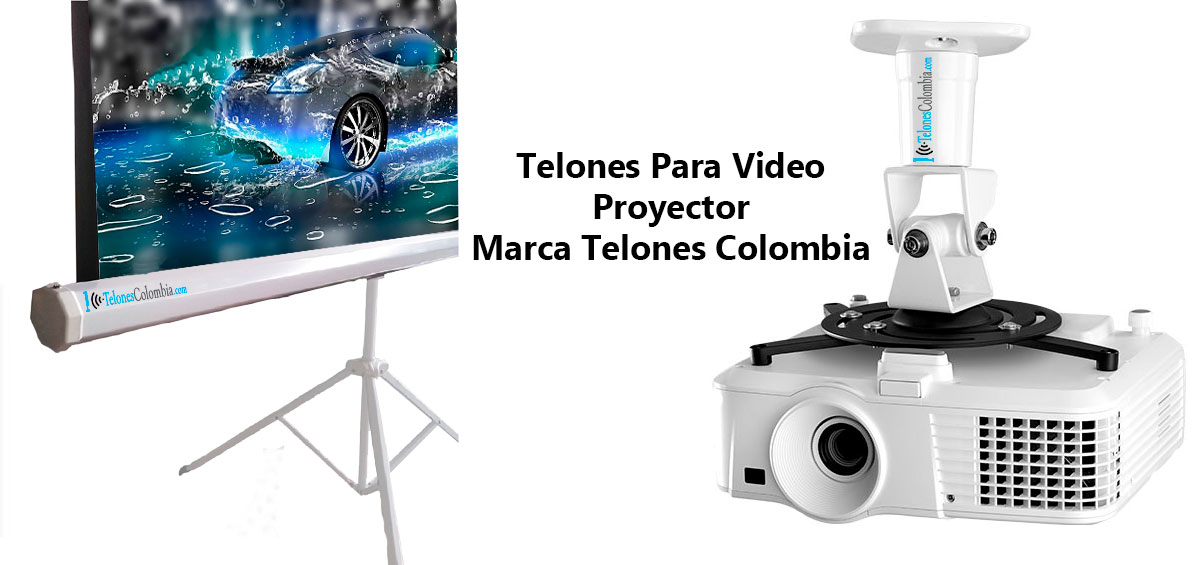 Telones de proyección marca Telones Colombia