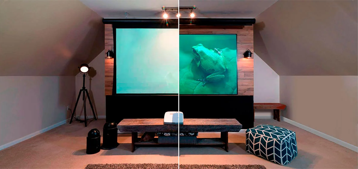 Pantalla de video beam vs televisor