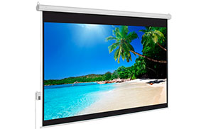 Pantalla eléctrica de video beam de 170 x 128 cms