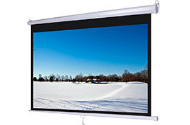 Pantalla manual para video beam de 165 x 122 cms