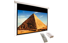 Pantalla eléctrica de video beam de 274 x 210 cms